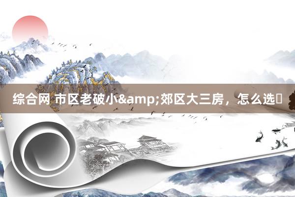 综合网 市区老破小&郊区大三房,怎么选❓