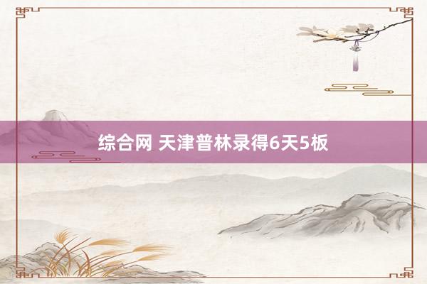综合网 天津普林录得6天5板