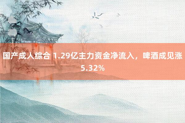 国产成人综合 1.29亿主力资金净流入，啤酒成见涨5.32%