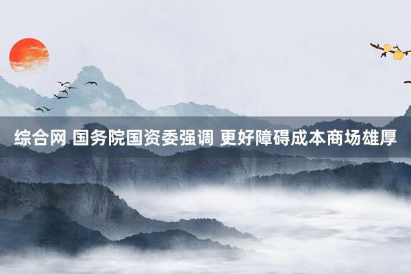 综合网 国务院国资委强调 更好障碍成本商场雄厚