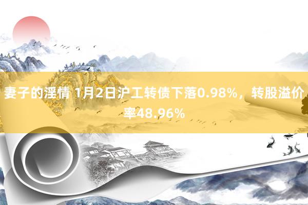 妻子的淫情 1月2日沪工转债下落0.98%，转股溢价率48.96%