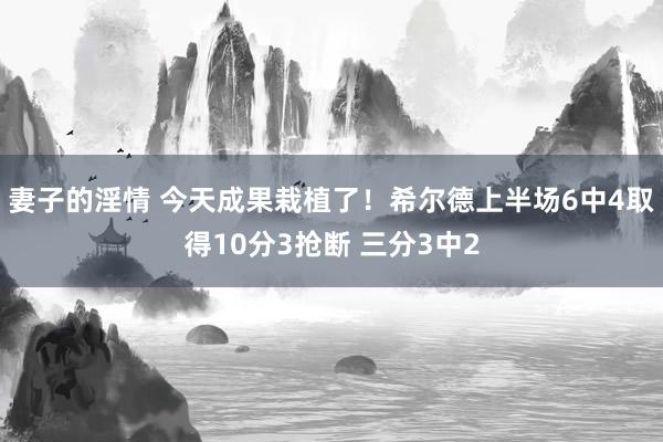 妻子的淫情 今天成果栽植了！希尔德上半场6中4取得10分3抢断 三分3中2
