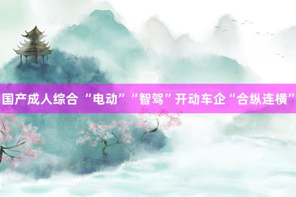 国产成人综合 “电动”“智驾”开动车企“合纵连横”