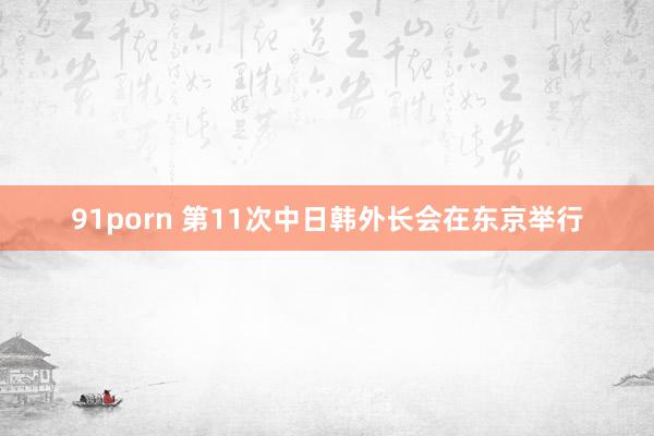 91porn 第11次中日韩外长会在东京举行