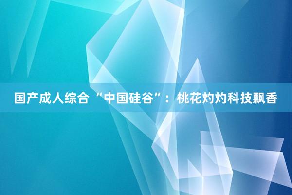 国产成人综合 “中国硅谷”：桃花灼灼科技飘香