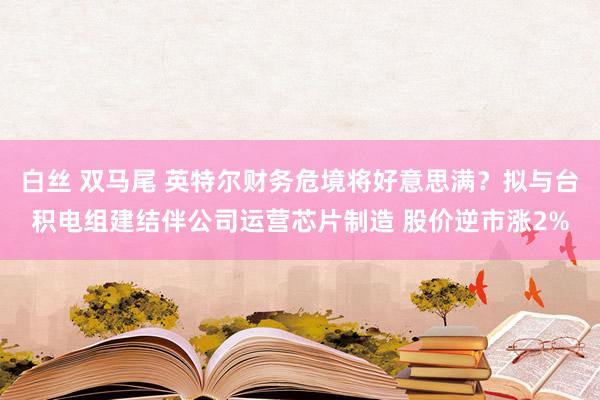 白丝 双马尾 英特尔财务危境将好意思满？拟与台积电组建结伴公司运营芯片制造 股价逆市涨2%