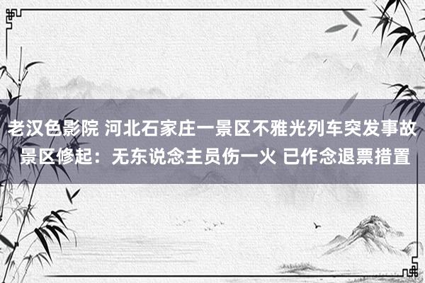 老汉色影院 河北石家庄一景区不雅光列车突发事故 景区修起：无东说念主员伤一火 已作念退票措置