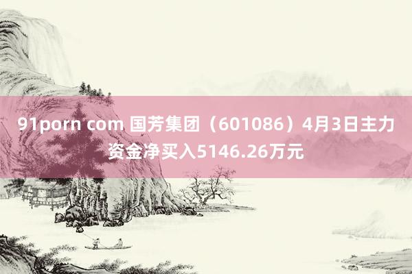 91porn com 国芳集团（601086）4月3日主力资金净买入5146.26万元