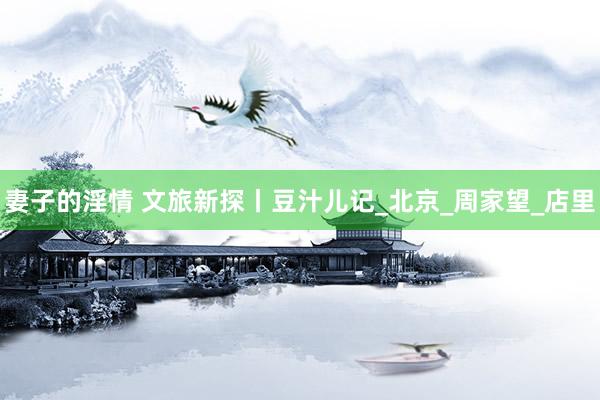 妻子的淫情 文旅新探丨豆汁儿记_北京_周家望_店里