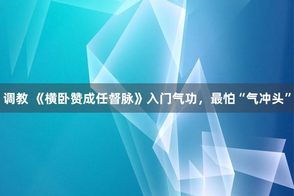 调教 《横卧赞成任督脉》入门气功，最怕“气冲头”