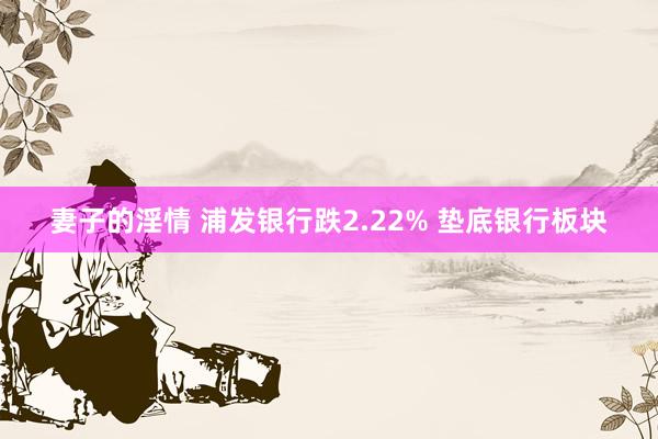 妻子的淫情 浦发银行跌2.22% 垫底银行板块