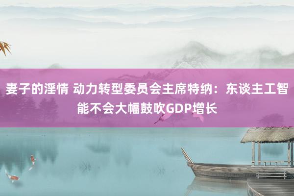 妻子的淫情 动力转型委员会主席特纳：东谈主工智能不会大幅鼓吹GDP增长