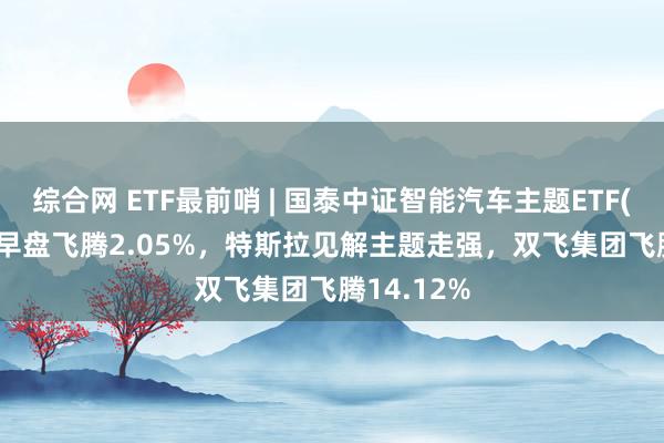 综合网 ETF最前哨 | 国泰中证智能汽车主题ETF(159889)早盘飞腾2.05%，特斯拉见解主题走强，双飞集团飞腾14.12%